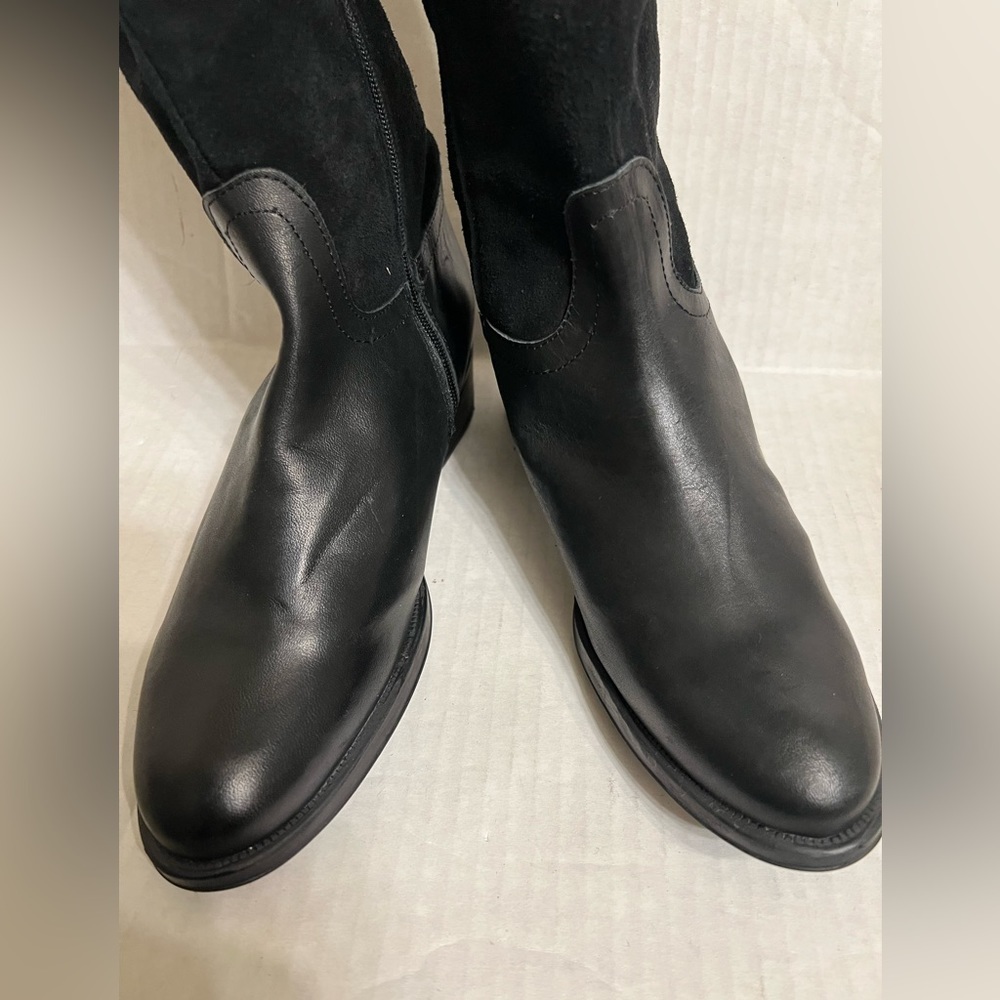 HELENE ROUGE Made In Spain Suede Tall Shaft Boots - Picture 7 of 16